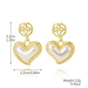 Jewelry Alloy Heart Shaped Exaggerated Baroque Pearl Women's Earrings