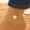 Jewelry Alloy Heart Shaped Women's Anklet Simple Fashion Bohemian Style