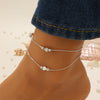 Jewelry Alloy Heart Shaped Women's Anklet Simple Fashion Bohemian Style
