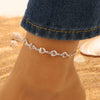 Jewelry Alloy Heart Shaped Women's Anklet Simple Fashion Bohemian Style