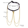 Jewelry Alloy Heart Thigh Chain Women's Bohemian Multilayer Elastic Rice Beads Style