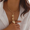 Jewelry Alloy Heartshaped Pendant Clavicle Chain With Zircon And Electroplating For Women