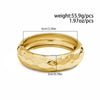 Jewelry Alloy Highend Irregular Round Spring Bracelet With Electroplating