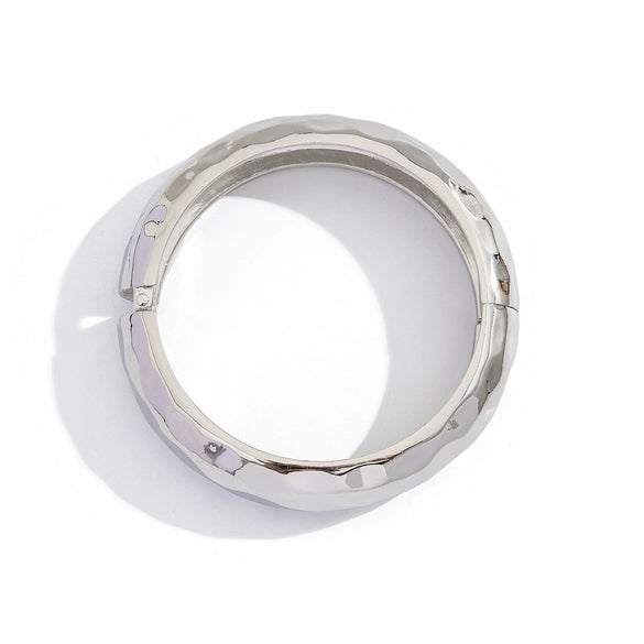 Jewelry Alloy Highend Irregular Round Spring Bracelet With Electroplating