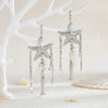 Jewelry Alloy Imitation Pearl Crystal Geometric Starfish Jellyfish Electroplated Earrings