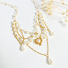 Jewelry Alloy Imitation Pearl Geometric Love Cross Butterfly Necklace For Women
