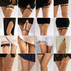 Jewelry Alloy Inlaid With Artificial Gemstones And Semiprecious Stones Fabric Bow Leg Chain For Women