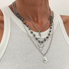 Jewelry Alloy Iron Chain Geometric Irregular Electroplating Clavicle Necklace For Women