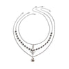 Jewelry Alloy Iron Chain Geometric Irregular Electroplating Clavicle Necklace For Women
