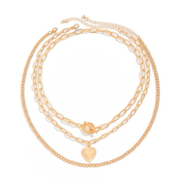 Jewelry Alloy Iron Chain Geometric Pendant Ins Style Electroplating Women's Necklace