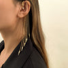 Jewelry Alloy Iron Chain Geometric Tassel Rivet Ear Clip