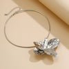 Jewelry Alloy Irregular Petal Clavicle Chain With Flower Design And Electroplating