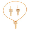 Jewelry Alloy Key Design Set With Diamonds Women's Earrings Necklace Pendant