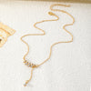 Jewelry Alloy Leaf Pendant O Chain Necklace Fashion Simple Women