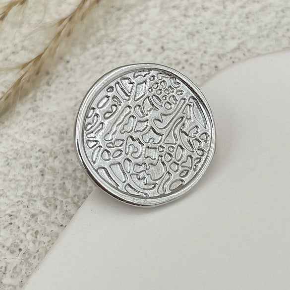 Jewelry Alloy Light Luxury Geometric Irregular Hollow Square Ring Electroplating For Women