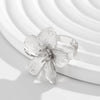 Jewelry Alloy Light Luxury Geometric Irregular Hollow Square Ring Electroplating For Women