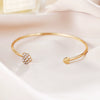 Jewelry Alloy Love Heart Bracelet With Electroplating Treatment