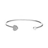 Jewelry Alloy Love Heart Bracelet With Electroplating Treatment