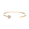 Jewelry Alloy Love Heart Bracelet With Electroplating Treatment