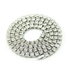 Jewelry Alloy Men's Diamondencrusted Geometric Box Chain Necklace Pendant