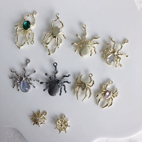 Jewelry Alloy Metallic Spider Exaggerated Funny Personality Environmental Protection