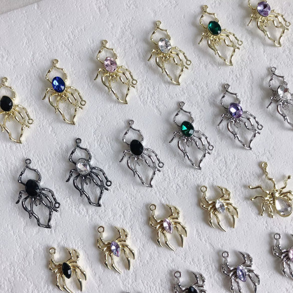 Jewelry Alloy Metallic Spider Exaggerated Funny Personality Environmental Protection