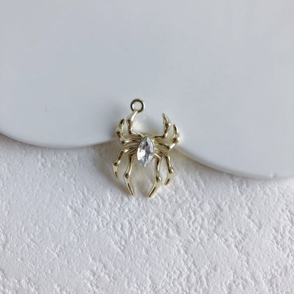 Jewelry Alloy Metallic Spider Exaggerated Funny Personality Environmental Protection