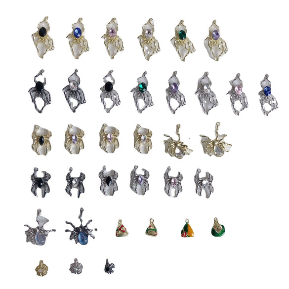 Jewelry Alloy Metallic Spider Exaggerated Funny Personality Environmental Protection