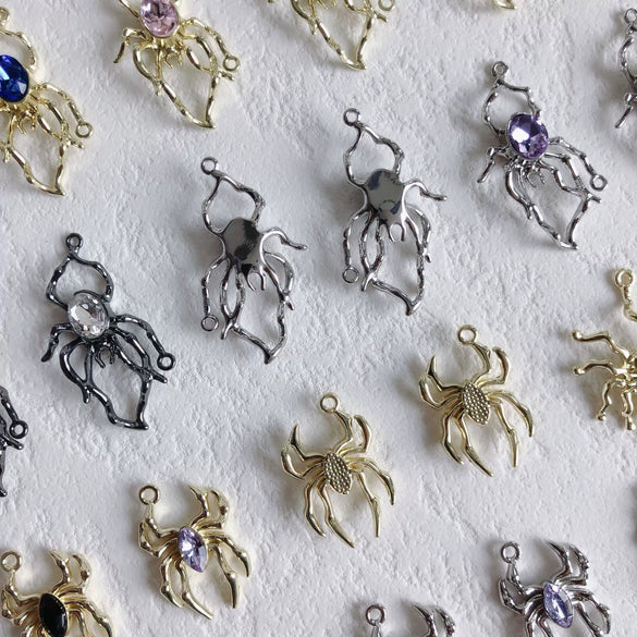 Jewelry Alloy Metallic Spider Exaggerated Funny Personality Environmental Protection