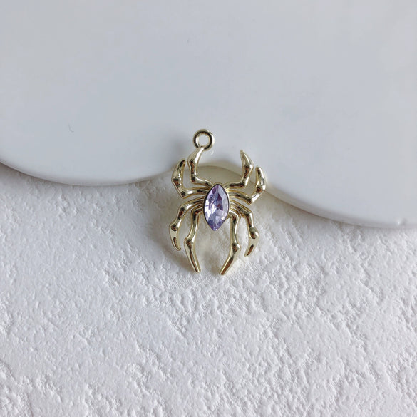 Jewelry Alloy Metallic Spider Exaggerated Funny Personality Environmental Protection