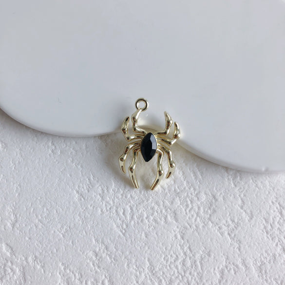Jewelry Alloy Metallic Spider Exaggerated Funny Personality Environmental Protection
