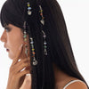 Jewelry Alloy Multistar Moon Tassel Conch Butterfly Long Gravel Hair Chain Electroplated For Women