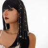 Jewelry Alloy Multistar Moon Tassel Conch Butterfly Long Gravel Hair Chain Electroplated For Women