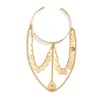 Jewelry Alloy Open Metal Chain Bracelet Geometric Retro Portraits Sequins U Shaped Tassel Electroplated For Women