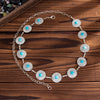 Jewelry Alloy Peach Heart Splicing Hip Hop Style Body Chain For Female