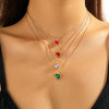 Jewelry Alloy Pearl Chain Heart Bow Geometric Sweet Style Electroplating Valentine's Day Women's Bracelet Necklace