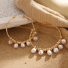 Jewelry Alloy Pearl Geometric Irregular Electroplated Earrings