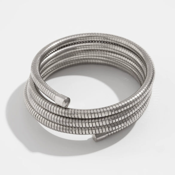 Jewelry Alloy Pearl Highend Geometric Electroplated Multilayer Rebound Bracelet