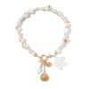 Jewelry Alloy Pearl Shell Geometric Handmade Irregular Ocean Style Women's Necklace Bracelet