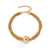 Jewelry Alloy Pendant Box Chain Multilayer Clavicle Necklace With Geometric Pattern And Electroplating For Women