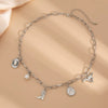 Jewelry Alloy Pendant Necklace With Geometric Pattern Electroplated Iron Chain And Imitation Pearls For Women In Ins Style