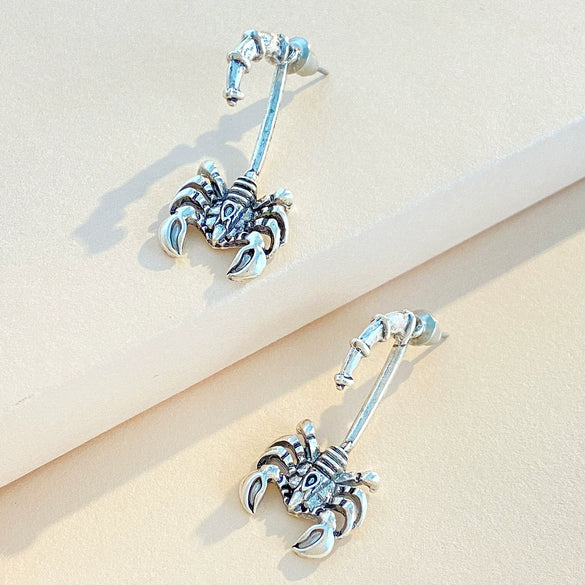 Jewelry Alloy Punk Animal Scorpion Clip Earrings Electroplating