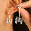 Jewelry Alloy Punk Animal Scorpion Clip Earrings Electroplating