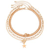 Jewelry Alloy Punk Style Fivepointed Star Geometric Pendant Necklace With Electroplating