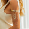 Jewelry Alloy Retro Fashion Multilayer Direction Arrow Tassel Arm And Leg Chain Electroplating Women's