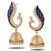 Jewelry Alloy Retro Peacock Lantern Earrings With Diamond Design