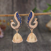 Jewelry Alloy Retro Peacock Lantern Earrings With Diamond Design