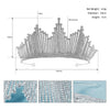 Jewelry Alloy Rhinestone Geometric Wedding Hair Accessories Headdress Crown For Women