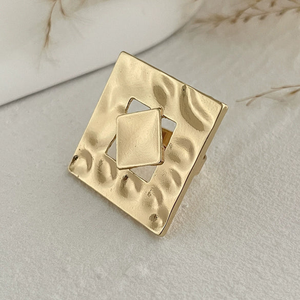 Jewelry Alloy Rings Geometric Pattern Electroplating Women's