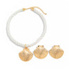 Jewelry Alloy Rope Geometric Scallop Pendant Clavicle Chain Electroplating Vacation Style